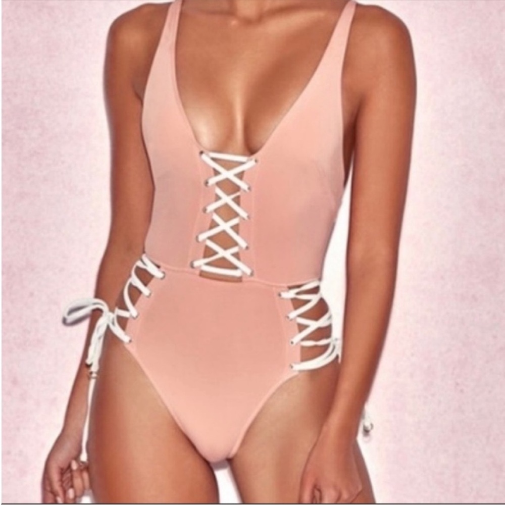 House of CB Zante One Piece Strappy Swimsuit Size XS